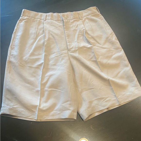 Lone Cypress Tan Flat Front Shorts with Classic Style - Picture 1 of 3